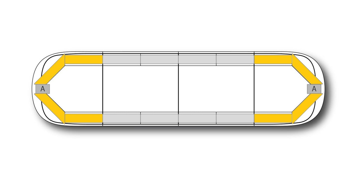 LED-Blitzleiste AEGIS - 121 cm Amber