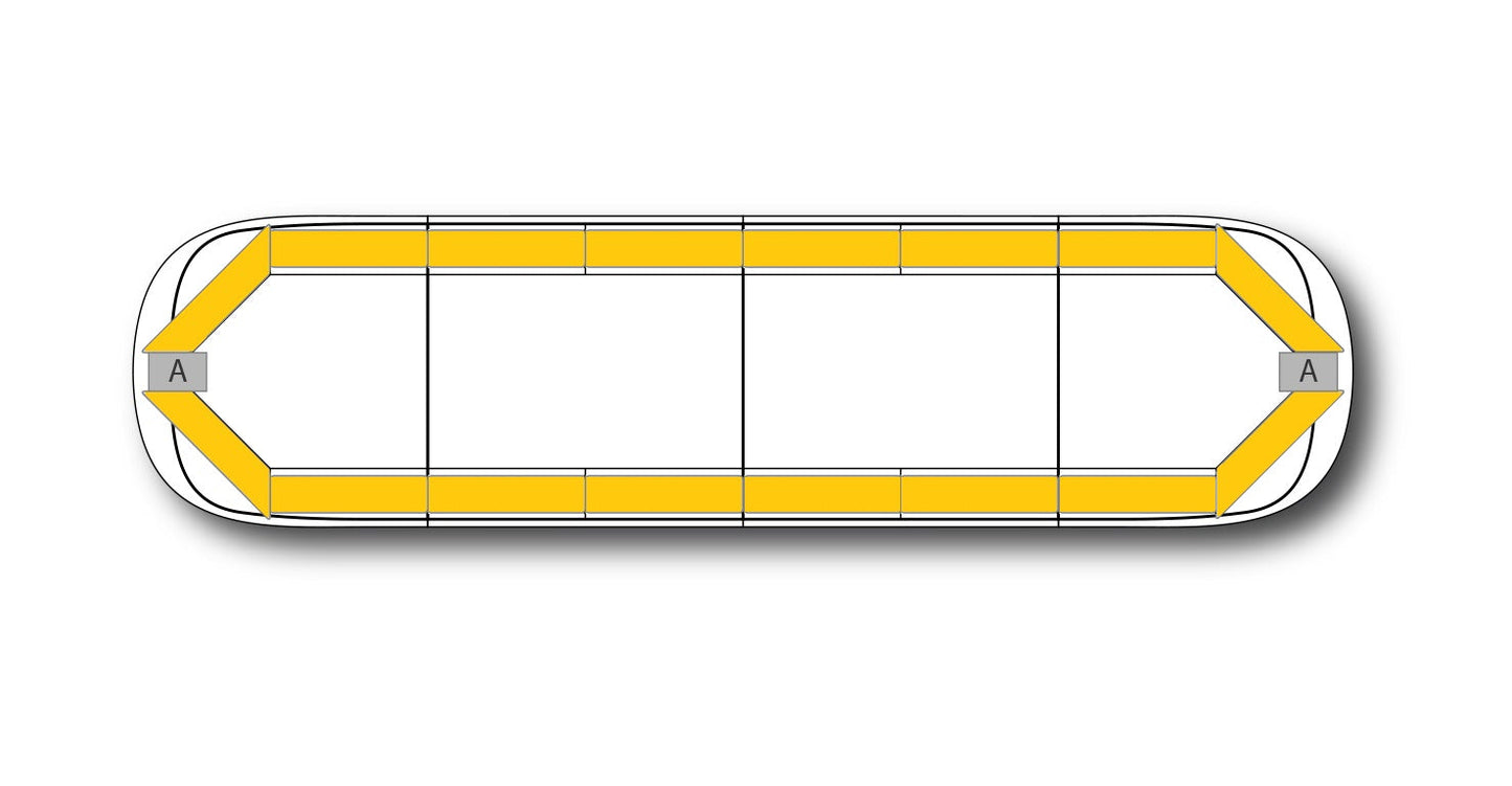 LED-Blitzleiste AEGIS - 121 cm Amber