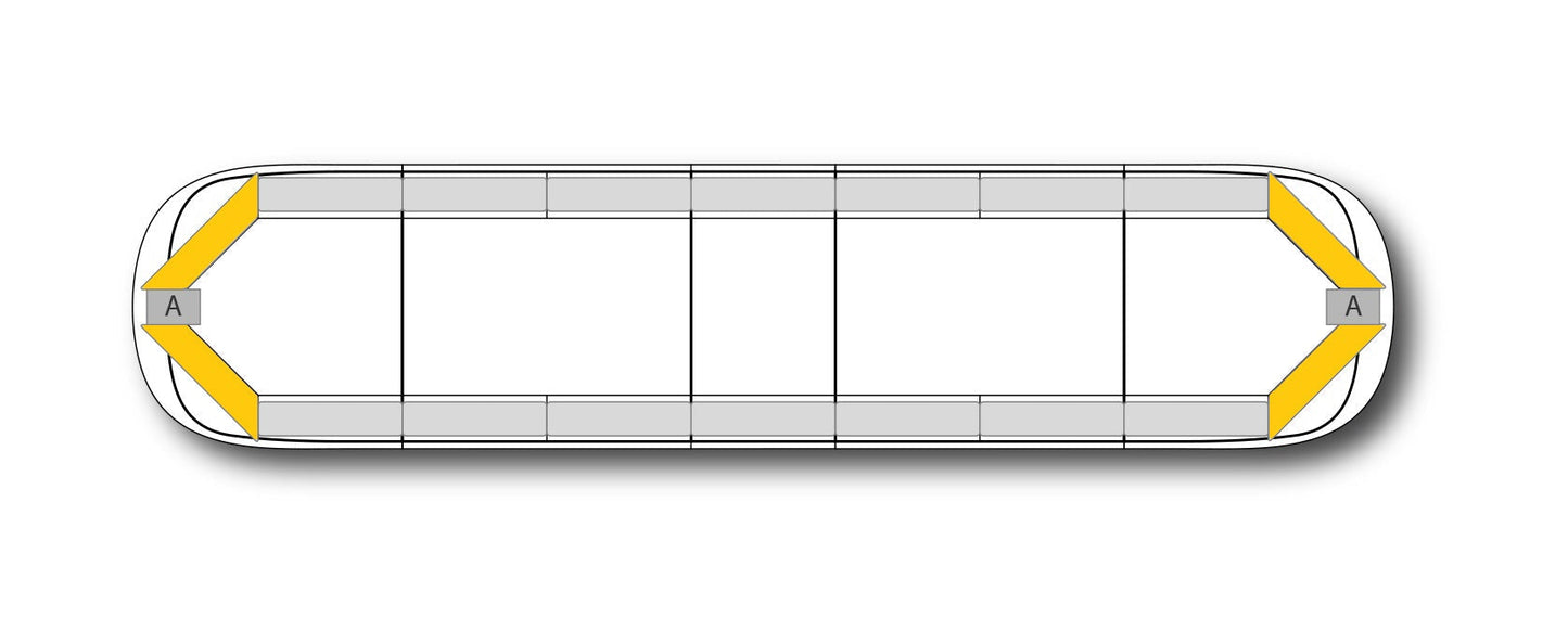 LED-Blitzleiste AEGIS - 152 cm Amber