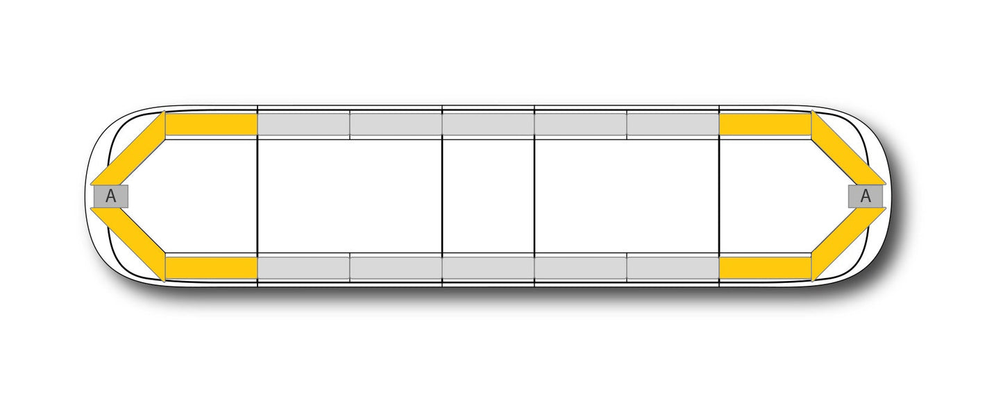 LED-Blitzleiste AEGIS - 152 cm Amber