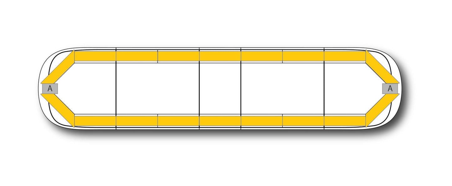 LED-Blitzleiste AEGIS - 152 cm Amber