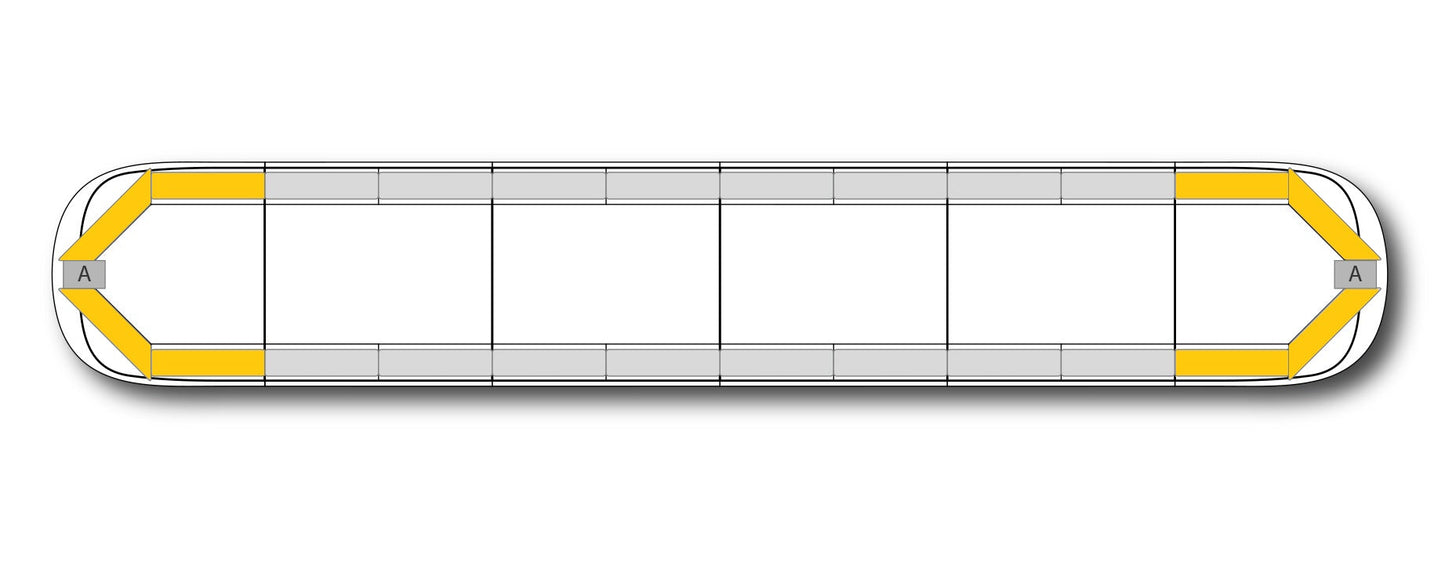 LED flitsbalk AEGIS - 183 cm Amber