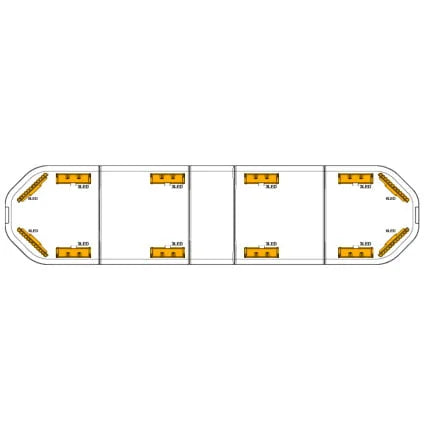 LED flitsbalk Legion - 139 cm