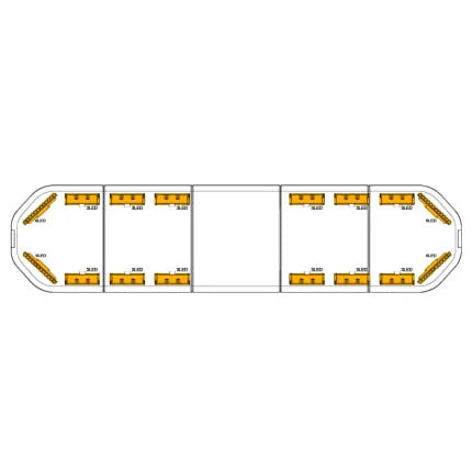 LED flitsbalk Legion - 154 cm
