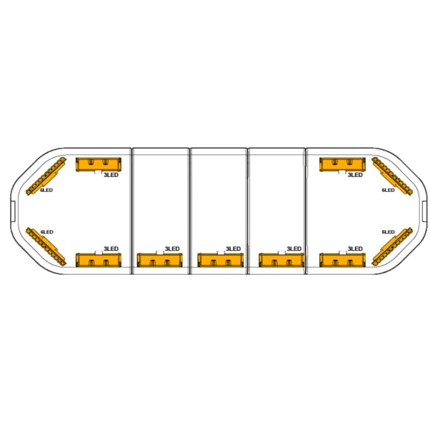 LED flitsbalk Legion - 109 cm