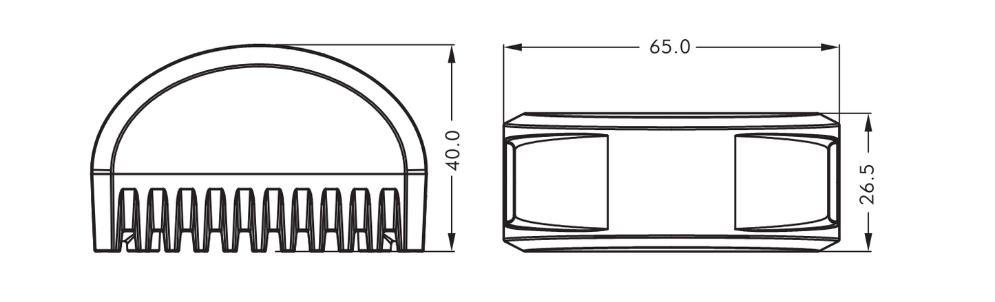 Crescent - LED flitser | Spiegel flitser