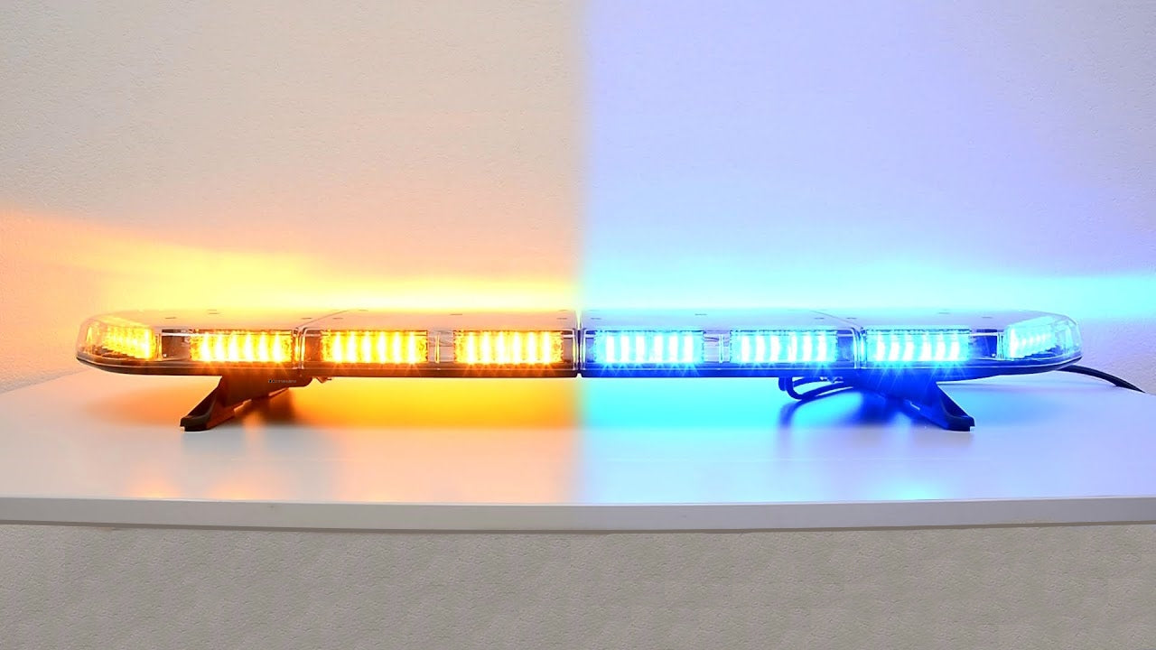 LED flitsbalk Legion DUAL - 139 cm Amber/Blauw