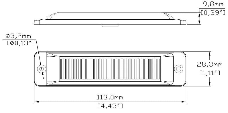 PLAT6 - LED flitser | 180° flitser
