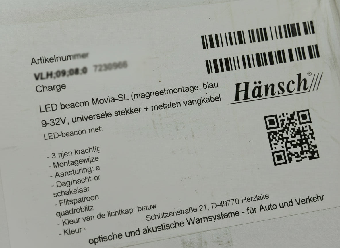 Hansch Movia SL blauw