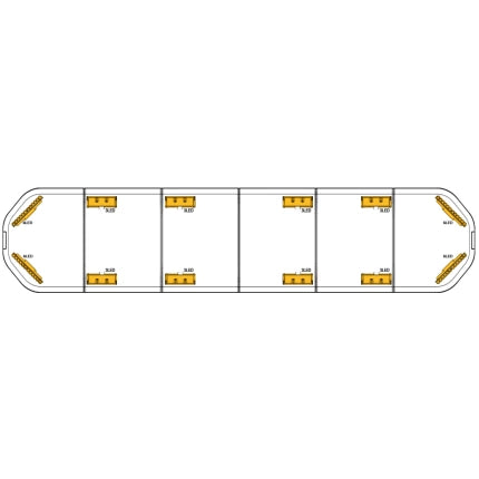 LED flitsbalk Legion - 183 cm