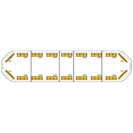 LED flitsbalk Legion - 139 cm