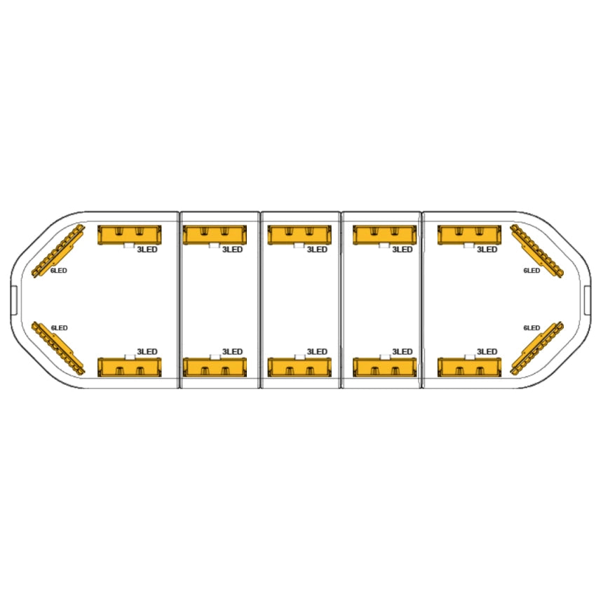 LED flitsbalk Legion - 109 cm