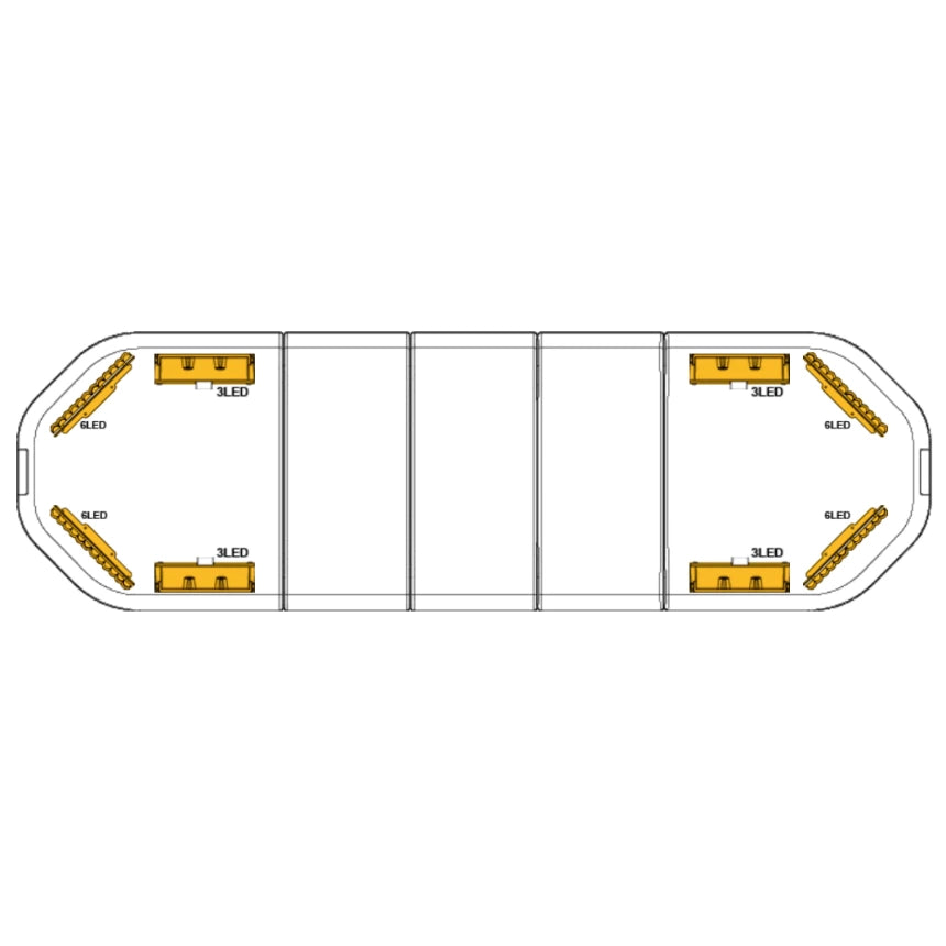 LED flitsbalk Legion - 109 cm