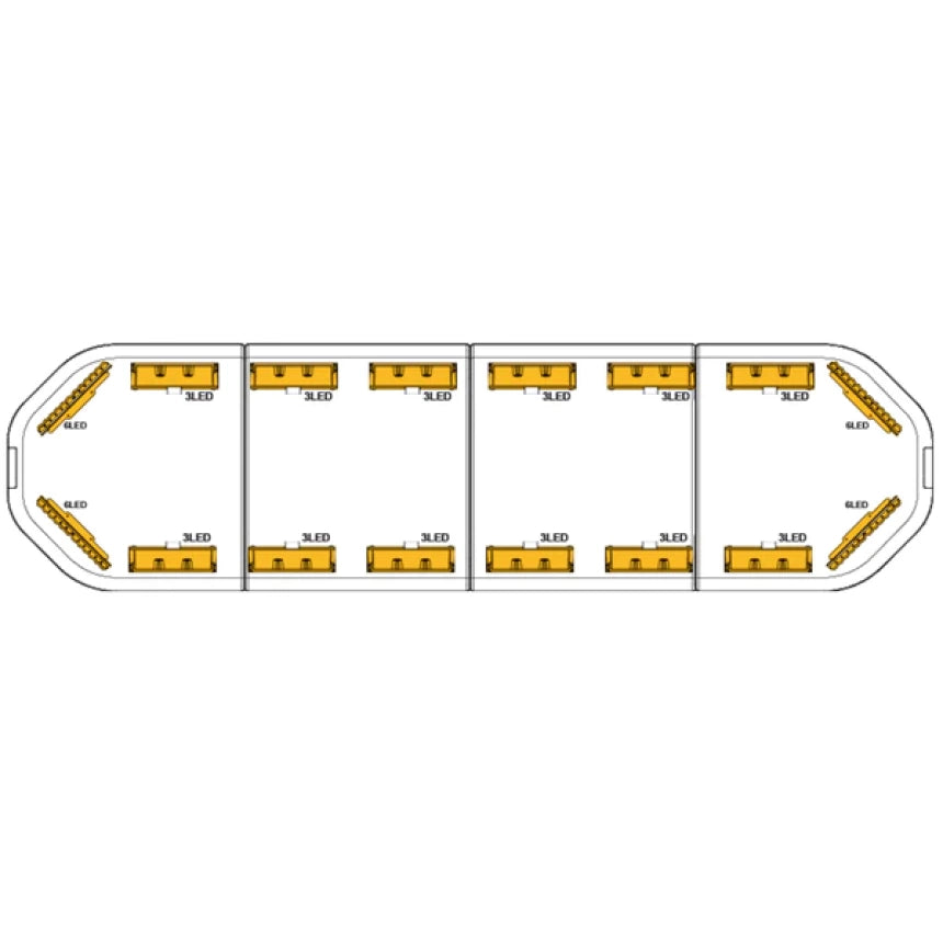 LED flitsbalk Legion - 125 cm