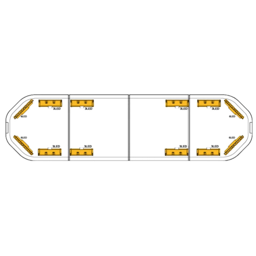 LED flitsbalk Legion - 125 cm