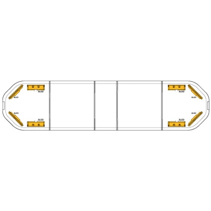 LED flitsbalk Legion - 139 cm