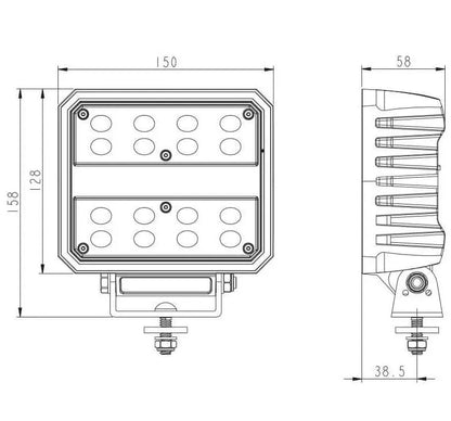 SW275 LED-Arbeitsleuchte | 2272 Lumen 