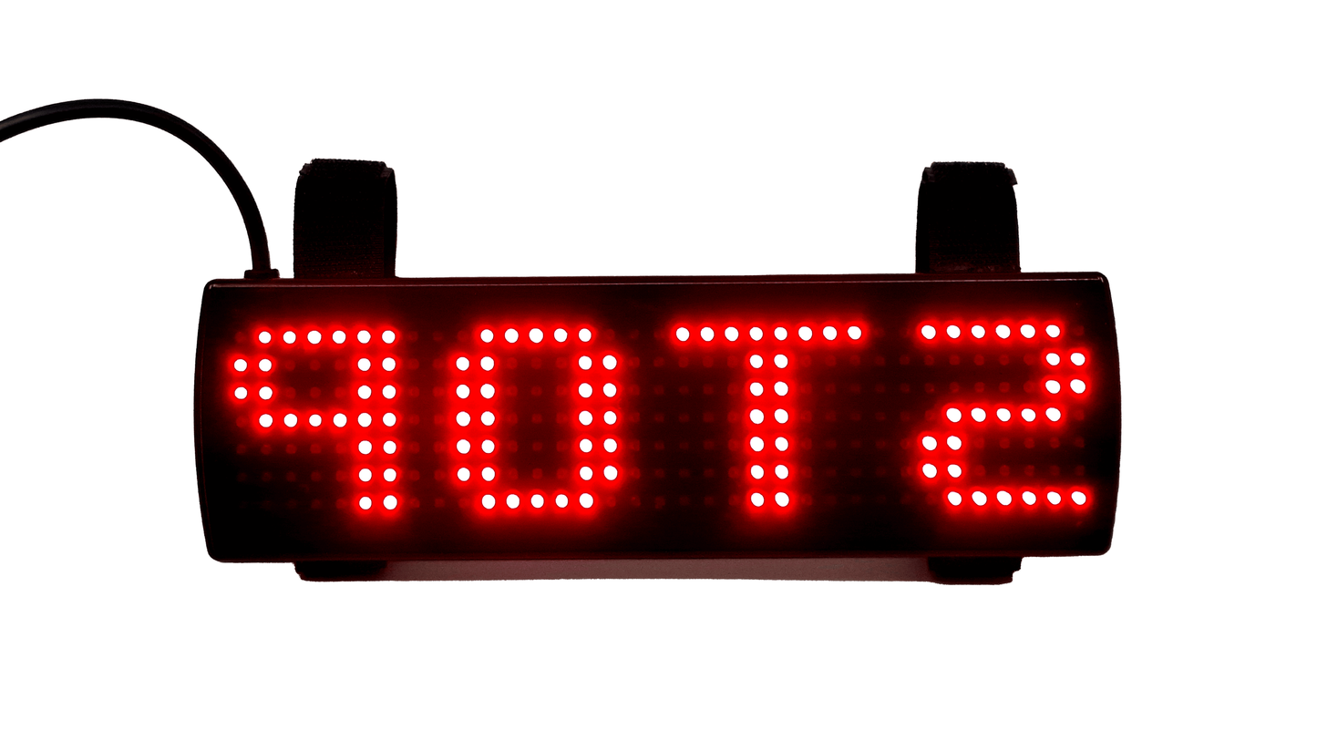 Zonneklep Full-matrix LED tekstbord