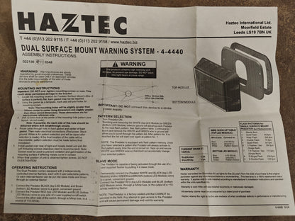 Haztec Predator led flitser (amber)