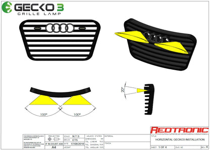 Gecko-3 - LED-Blinker | Grill- und Aufbaublinker