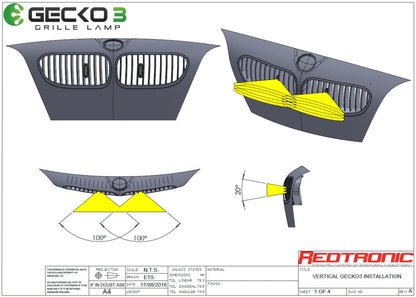 Gecko-3 - LED-Blinker | Grill- und Aufbaublinker