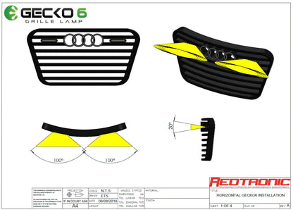 Gecko-6 - LED-Blinker | Grill- und Aufbaublinker