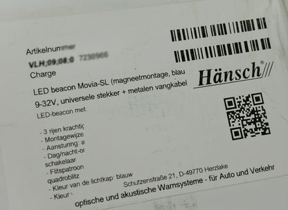 Hansch Movia SL blauw