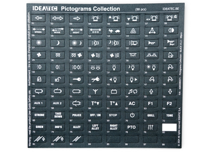 Stickervel pictogrammen DLC8000/4000